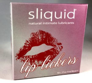 flavored lube - better than the hand - lip lickers